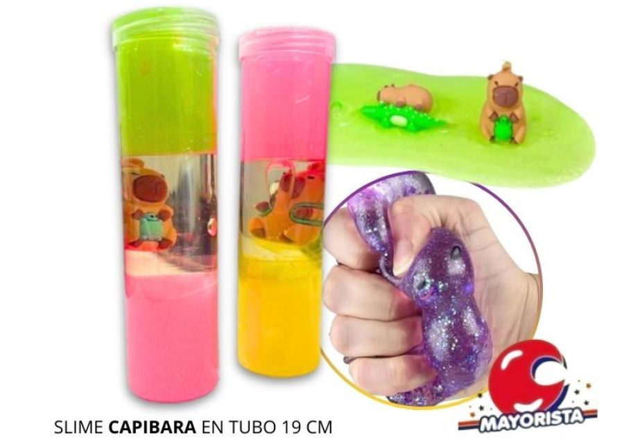 SLIME CAPIBARA EN TUBO 19 CM - SOL