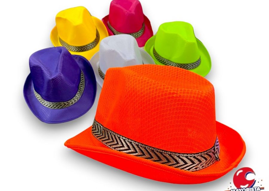 SOMBRERO GUAPO TANGUERO TELA FLUO (YJ0624) YJ IMPORT