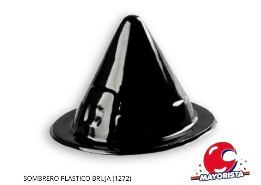 [2257] SOMBRERO PLASTICO BRUJA (1272) TRIGGER PACK