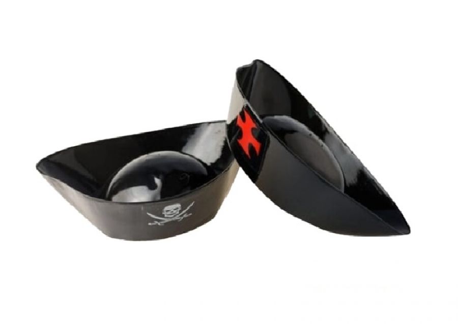 SOMBRERO PLASTICO PIRATA (1375) TRIGGER PACK