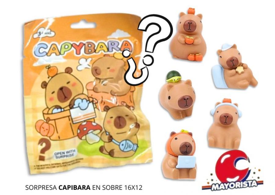 [6832565998072] SORPRESA CAPIBARA EN SOBRE 16X12 - SOL