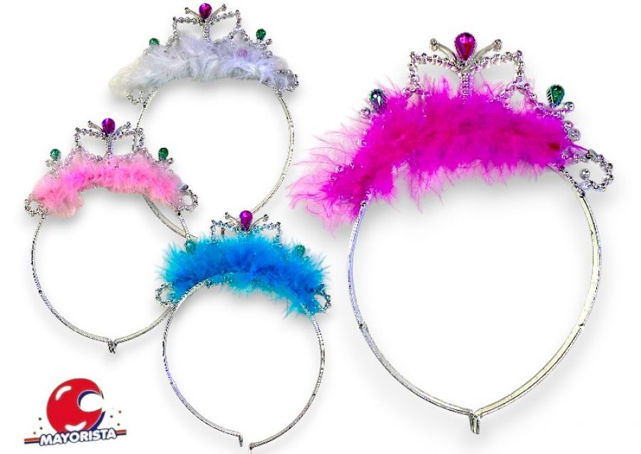 [6339] TIARA CON PLUMAS (ZLE-CV-05-01) ERIK