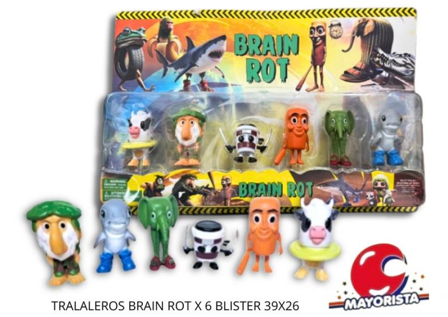 [6908002030381] TRALALEROS BRAIN ROT X 6 BLISTER 39X26 - SOL