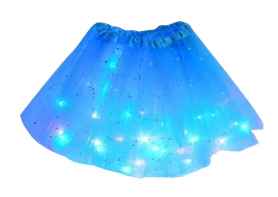 [5101] TUTU CON LUZ CELESTE (YJ0730) YJ IMPORT
