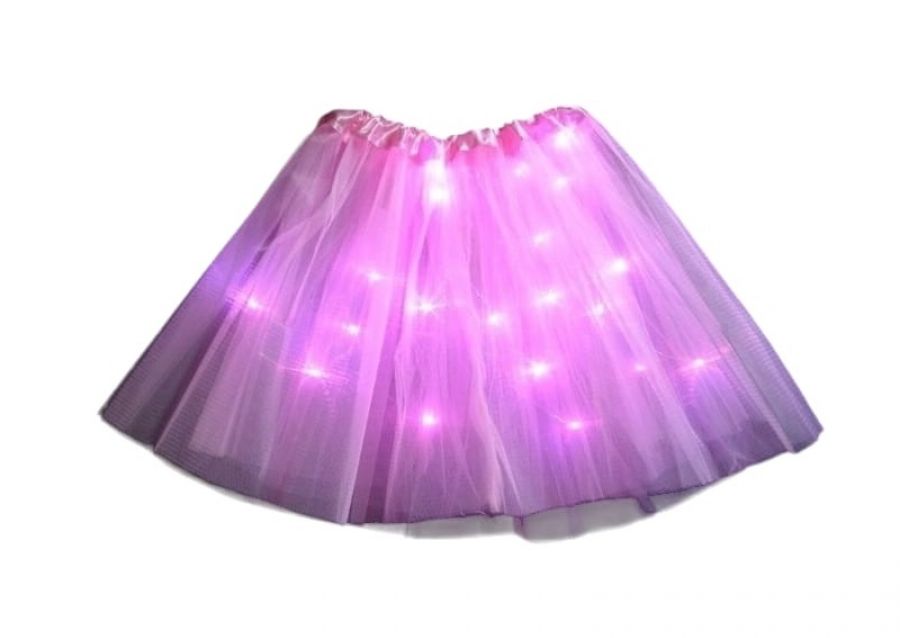 [6189] TUTU CON LUZ ROSA (YJ0730) YJ IMPORT