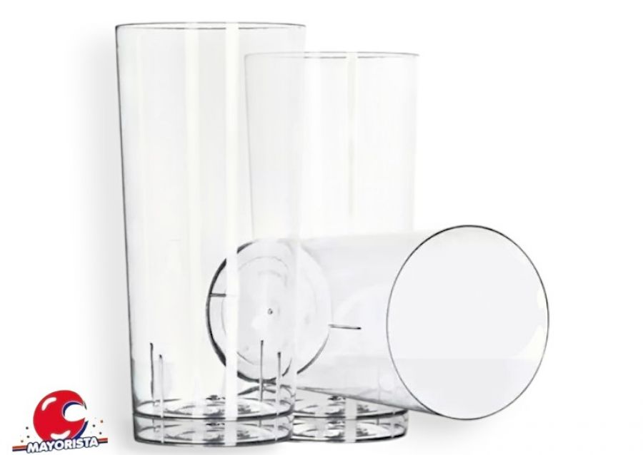 [1396] VASO 280 CC X 1 TUBO ACRILICO TRANSPARENTE (CASINO) BOYANO
