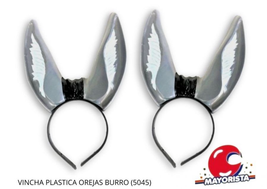 [371876050450] VINCHA PLASTICA OREJAS BURRO (5045) TRIGGER PACK