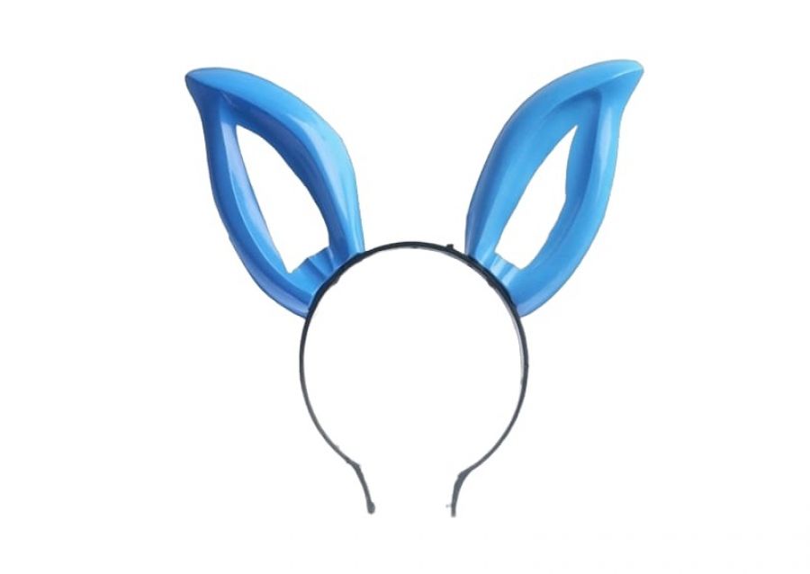[371836050100] VINCHA PLASTICA OREJAS CONEJO CELESTE (5010C) TRIGGER PACK