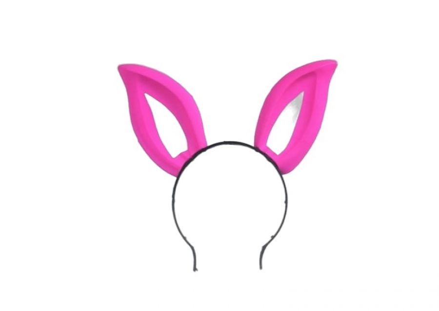 [371846050657] VINCHA PLASTICA OREJAS CONEJO ROSA (5010R) TRIGGER PACK