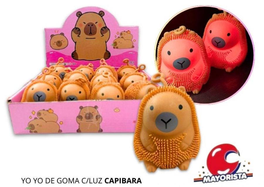 [4214] YO YO DE GOMA C/LUZ CAPIBARA - SOL