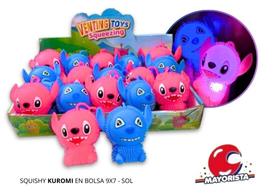 [4224] YO YO DE GOMA C/LUZ STITCH - SOL