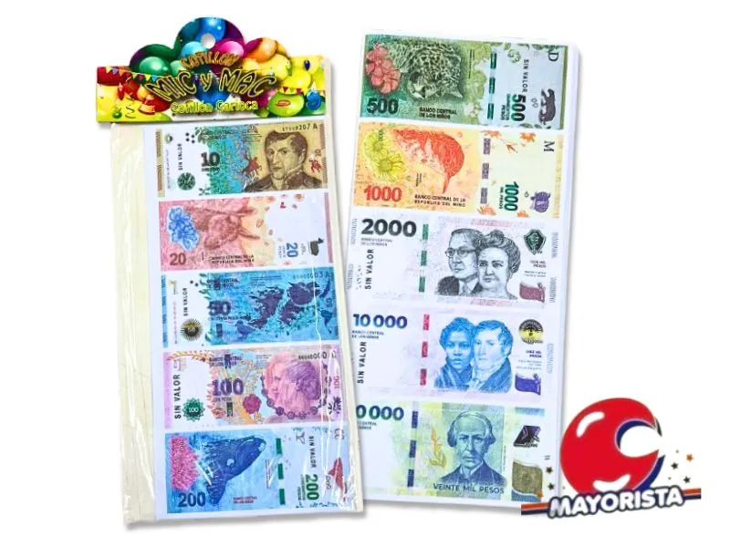 BILLETES PESOS X 80 BLISTER - MIC Y MAC