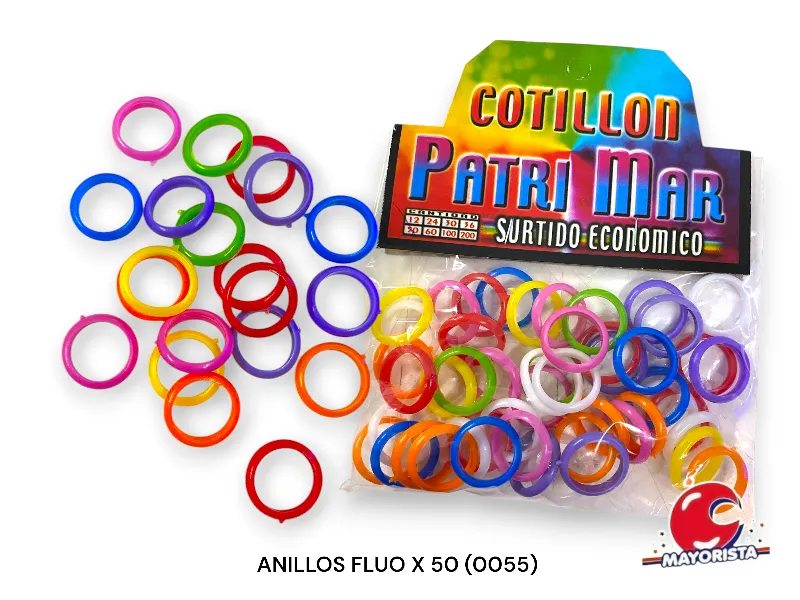 [2636] ANILLOS FLUO X 50 (0055) PATRIMAR