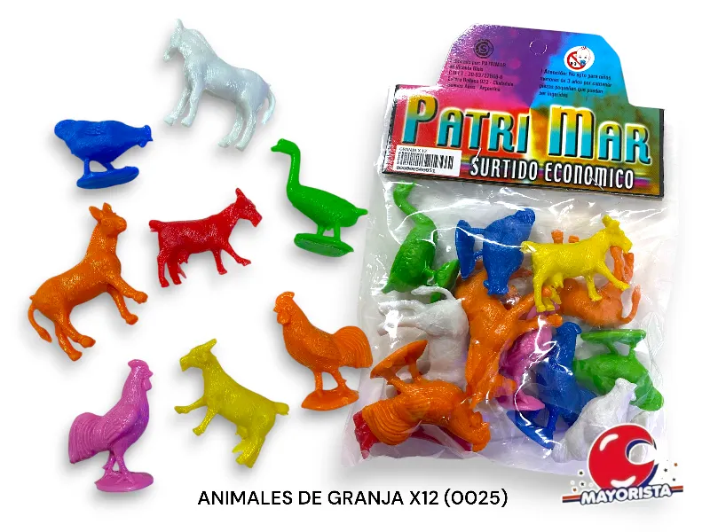 [000000500051] ANIMALES DE GRANJA X12 (0025) PATRIMAR