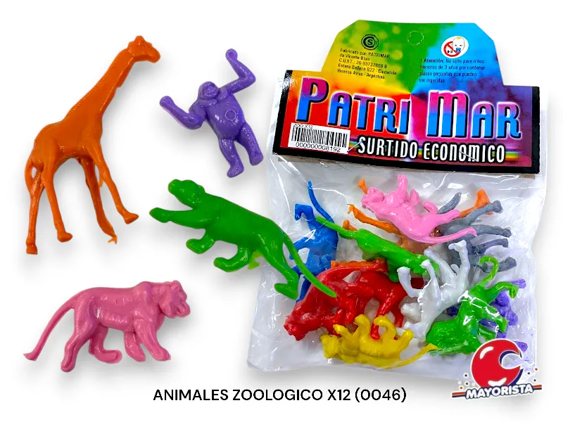 [000000008192] ANIMALES ZOOLOGICO X12 (0046) PATRIMAR