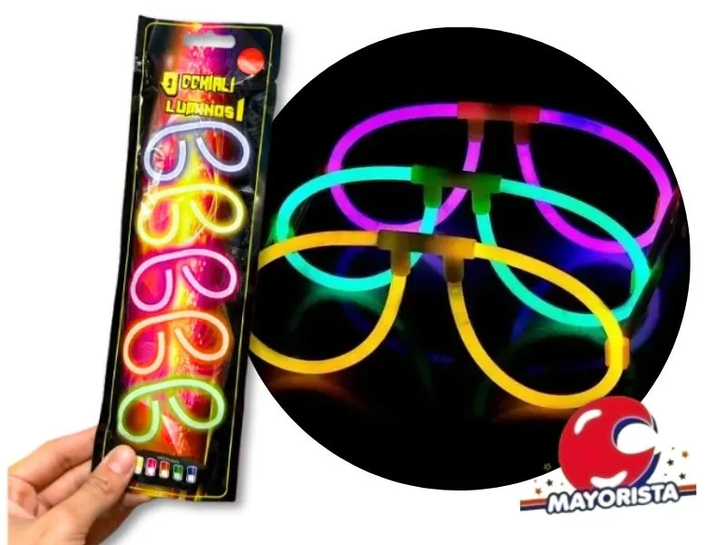 [6921592520018] ANTEOJO C/LUZ NEON REDONDO NICEGLOW (ZLE-CQ-01-02) ERIK