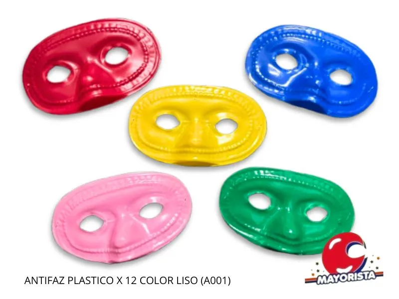 ANTIFAZ PLASTICO X 12 COLOR LISO (A001) HERRERA