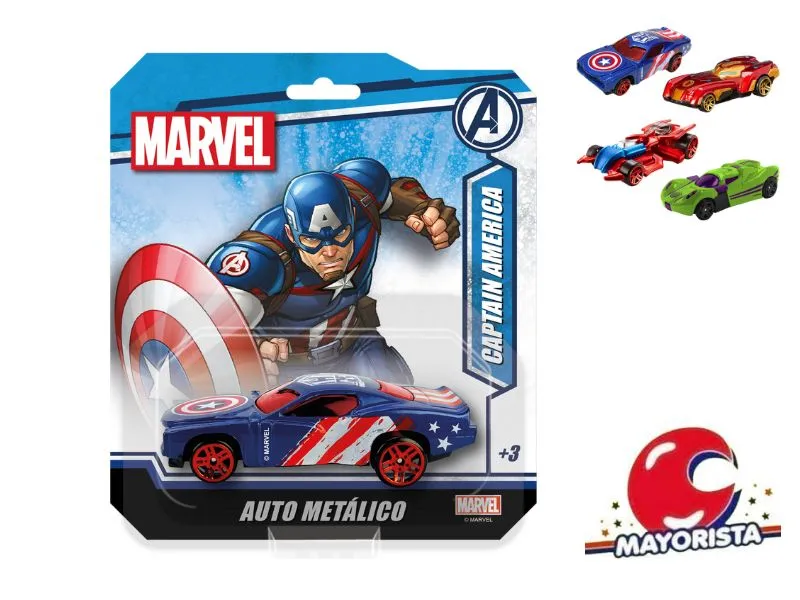 [7450077125527] AUTO METALICO SUPER HEROES MARVEL BLISTER 16X14 (54876) KADA