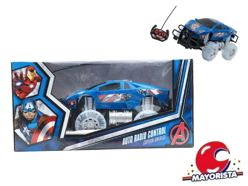 [7450077081182] AUTO R/CONTROL 4 FUNC CAPITAN AMERICA CAJA 30X15 (53542) KADA