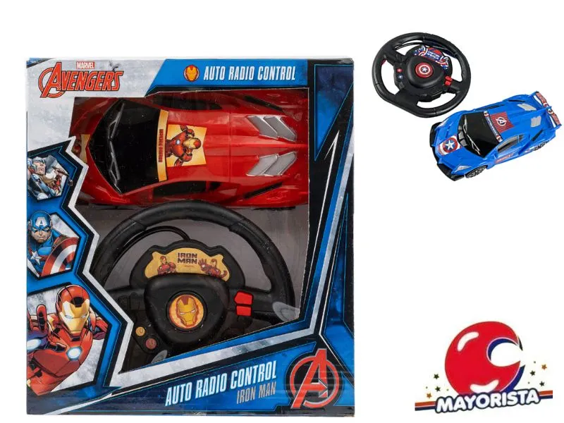 AUTO R/CONTROL C/VOLANTE AVENGERS 2 FUNC CAJA 22X24 (52919) KADA