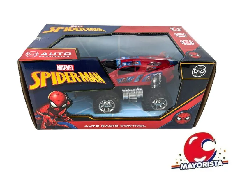 [7450077081212] AUTO SPIDERMAN R/CONTROL 4 FUNC CAJA 33X16 (53527) KADA