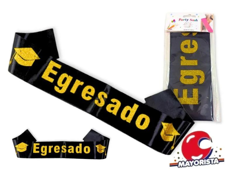 BANDA NEGRA EGRESADO (YJ0016) YJ IMPORT