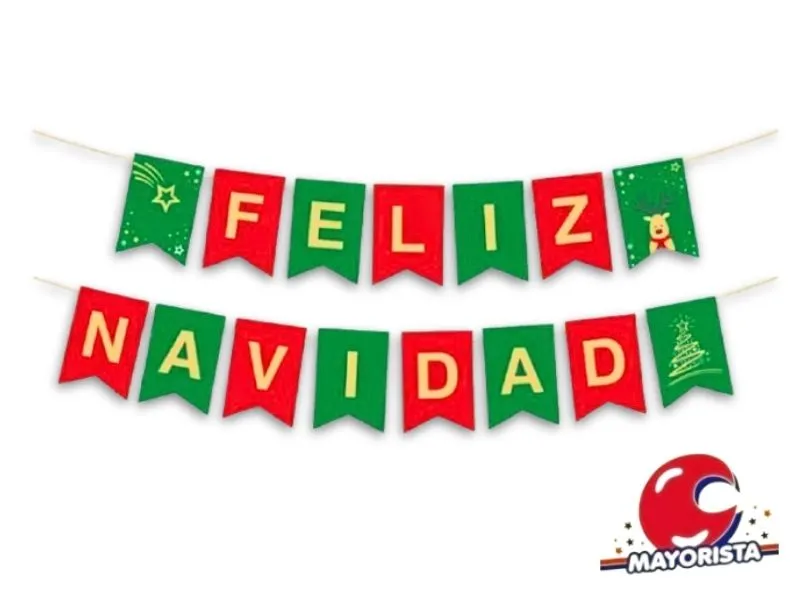 [2024008979418] BANDERIN CARTON FELIZ NAVIDAD (89794) CADENACI
