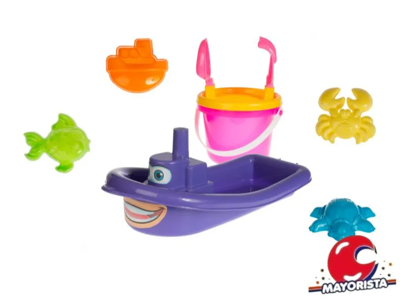 [7798141993017] BARCO, BALDE,CERNIDOR, PALA Y RASTRILLO CHICO + 4 MOLDES (301) CHICHESS