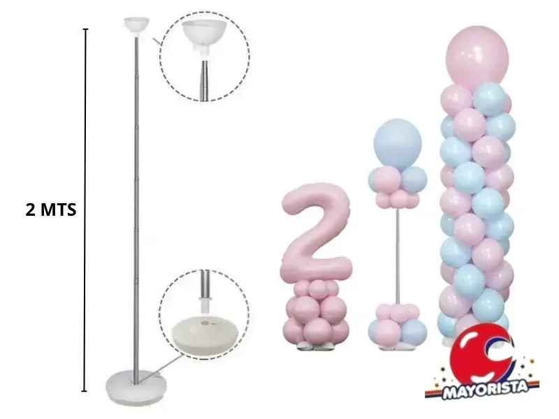 BASE P/GLOBO VARILLA EXTENSIBLE 2 MTS (DIS07-38) - ARDITEX