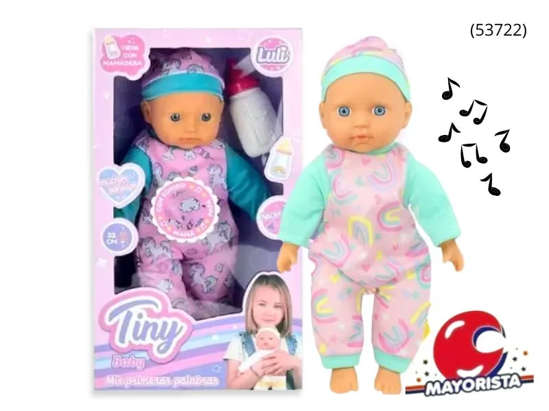 [7450077059808] BEBOTE TINY CON MAMADERA Y SONIDO CAJA 36X20 (53722) KADA