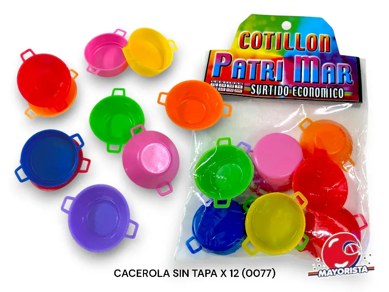 [4018] CACEROLA SIN TAPA X 12 (0077) PATRIMAR