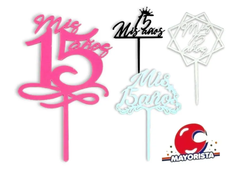 [9774] CAKE TOPPER MIS 15 ANOS (Y340-31) CHG