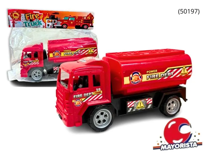 [7990500150110] CAMION BOMBERO EN BOLSA 10CM (SD15011) BERKMA