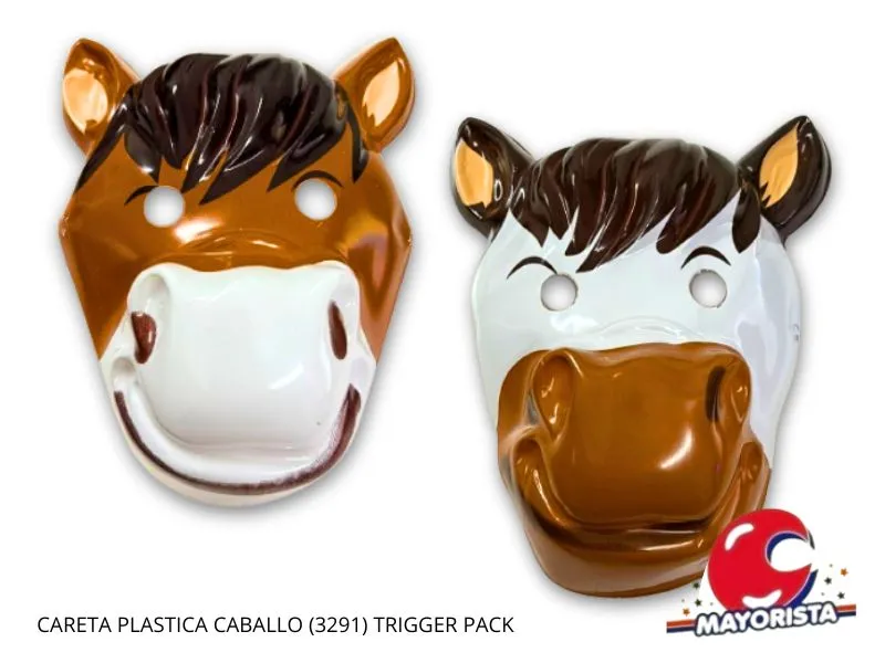 [1366] CARETA PLASTICA CABALLO (3291) TRIGGER PACK