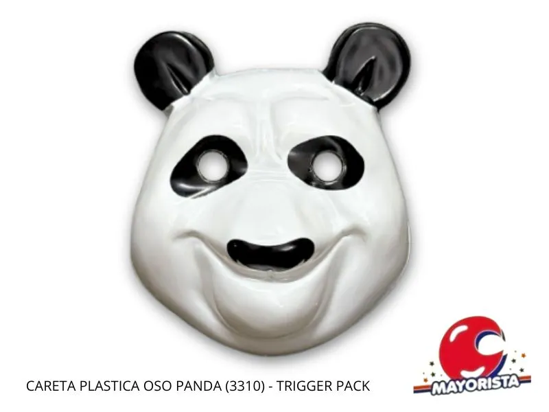 [3698] CARETA PLASTICA OSO PANDA (3310) TRIGGER PACK