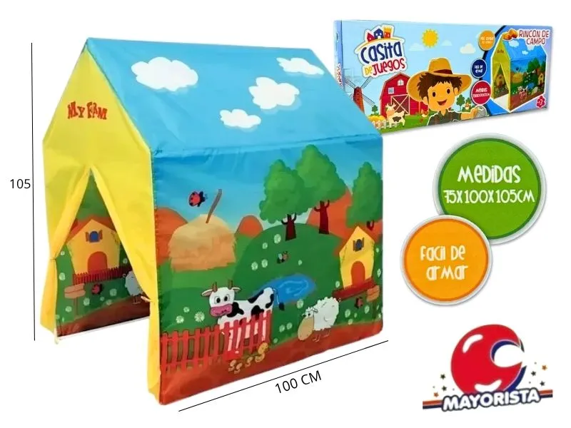 CARPA CASITA RINCON DE CAMPO 105X100X75 EN CAJA (FD7602) FAYDI