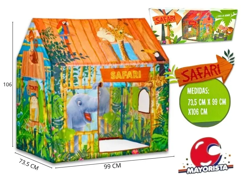 CARPA CASITA SAFARI 106X99X73,5 EN CAJA (FD77811) FAYDI
