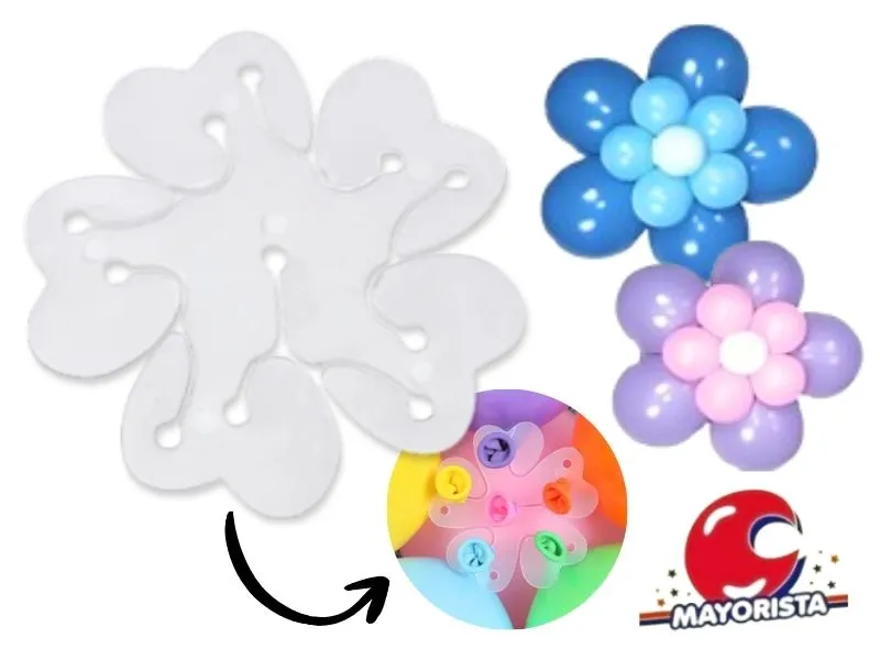 [6421] CLIP DE GLOBOS FLOR DOBLE (Y1611-121) LCOST