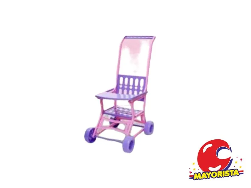 COCHE DE PASEO PLASTICO C/MESITA 55X26 - DIBU TOYS