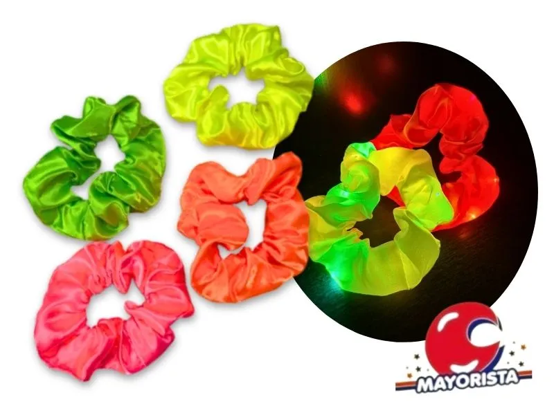 [7196] COLERO C/LUZ TELA FLUO (YJ0833) YJ IMPORT