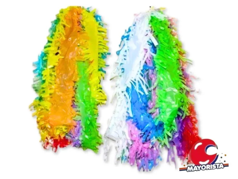 COLLARES X 10 C/FLECOS MULTICOLOR (403) COTILLON NACIONAL