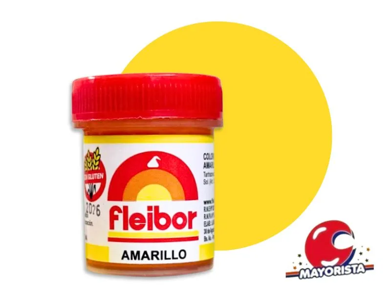 [5098] COLORANTE EN PASTA AMARILLO (P) 15 GRS X1 - FLEIBOR