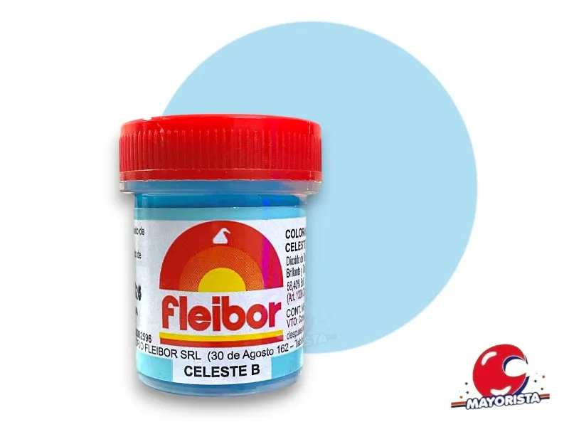 [2188] COLORANTE EN PASTA CELESTE (B) 15 GRS X1 - FLEIBOR