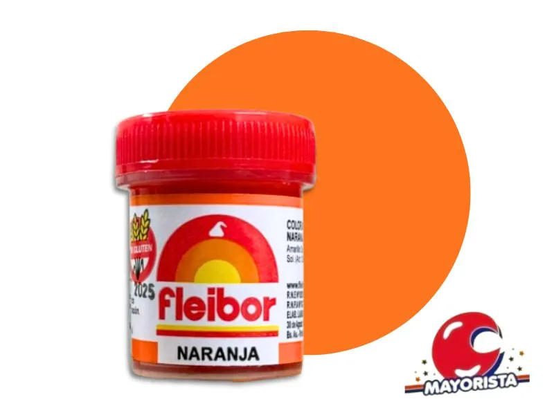 [2028] COLORANTE EN PASTA NARANJA 15 GRS X1 - FLEIBOR