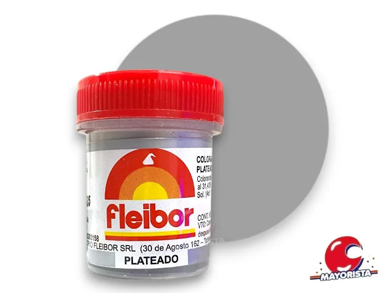 [2233] COLORANTE EN PASTA PLATEADO 15 GRS X1 - FLEIBOR