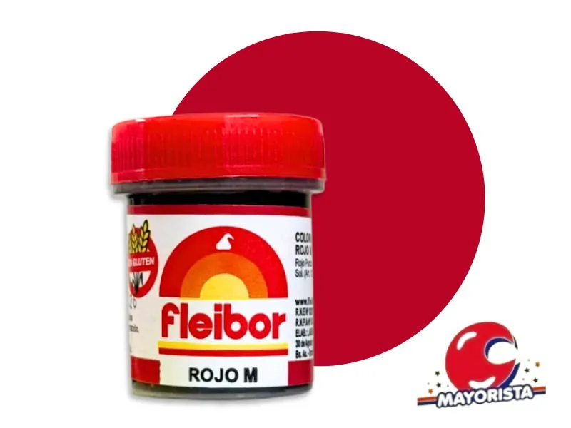 [7506] COLORANTE EN PASTA ROJO (M) 15 GRS X1 - FLEIBOR