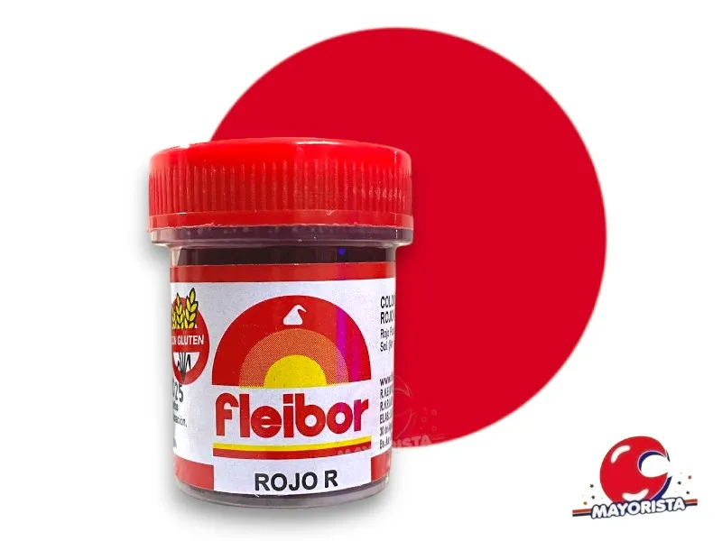 [2042] COLORANTE EN PASTA ROJO (R) 15 GRS X1 - FLEIBOR