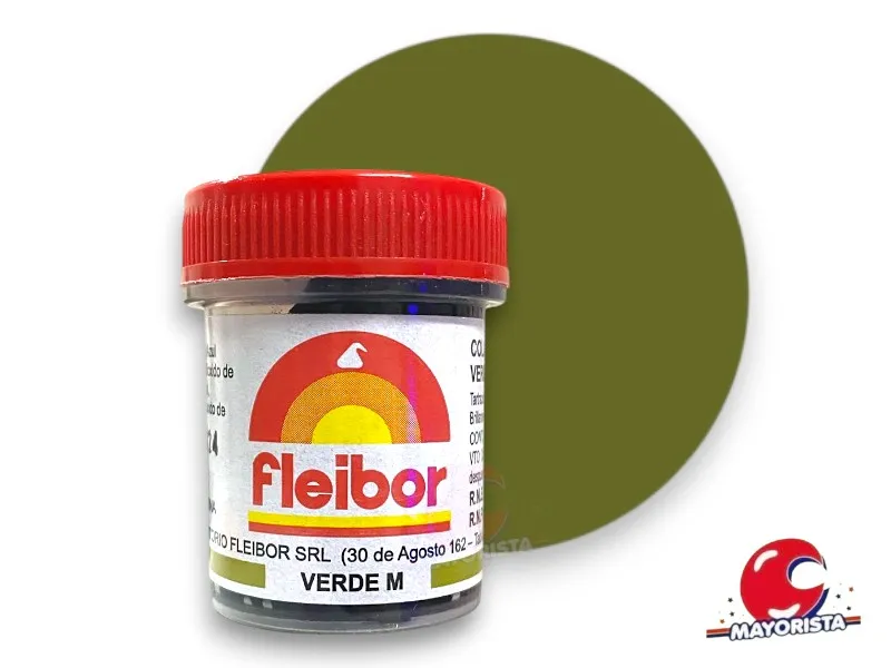 [6473] COLORANTE EN PASTA VERDE (M) 15 GRS X1 - FLEIBOR