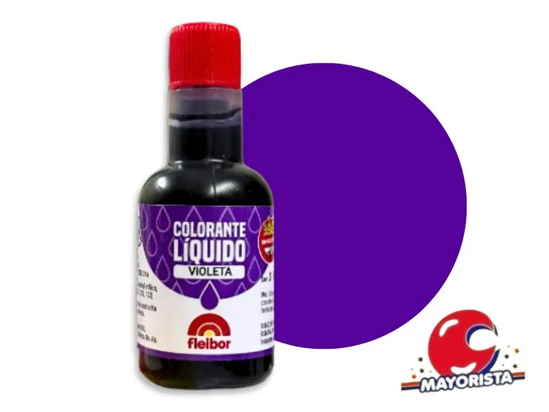 [7877] COLORANTE LIQUIDO VIOLETA 30 CC - FLEIBOR