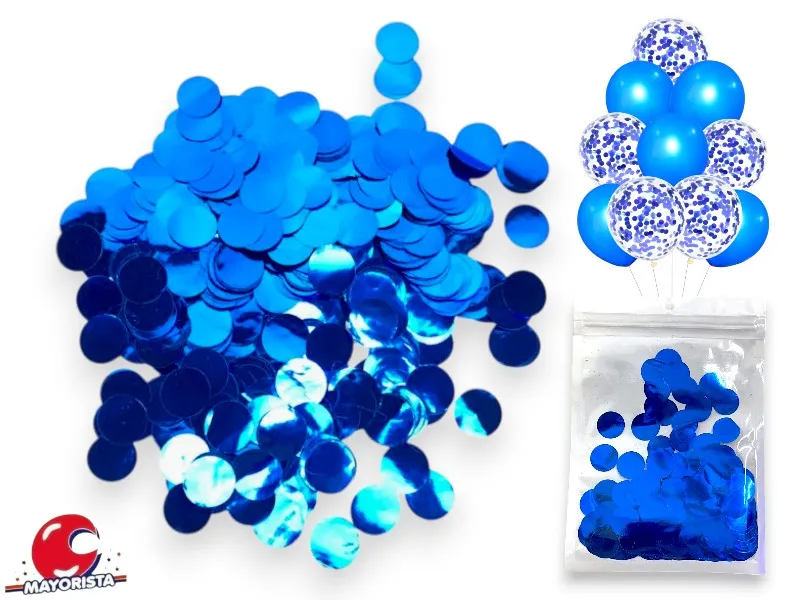 [4147] CONFETTI METAL AZUL X 10 GRS (YJ0560) YJ IMPORT